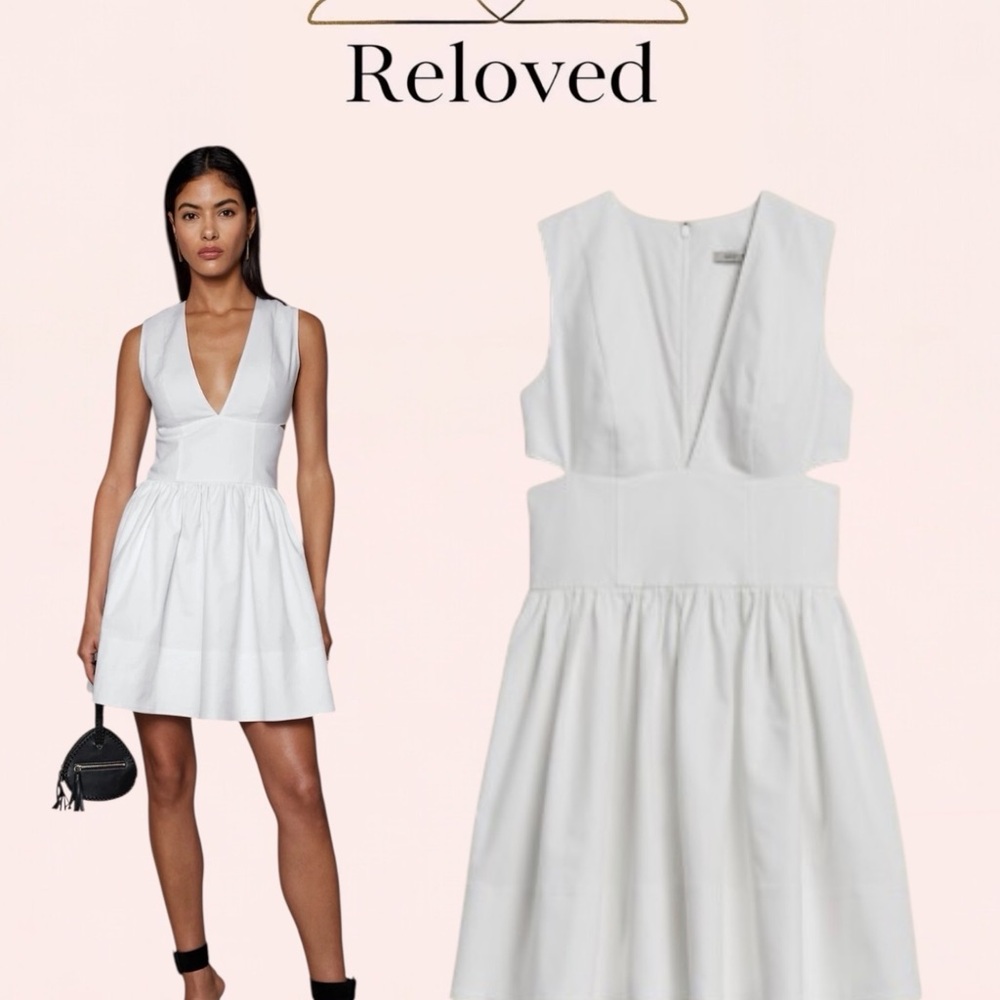 Banana Republic White Backless Dress